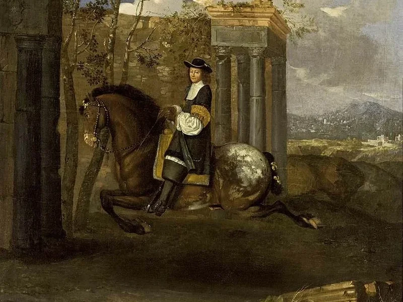 1628-Barend Graat - Ritratto equestre di un gentiluomo